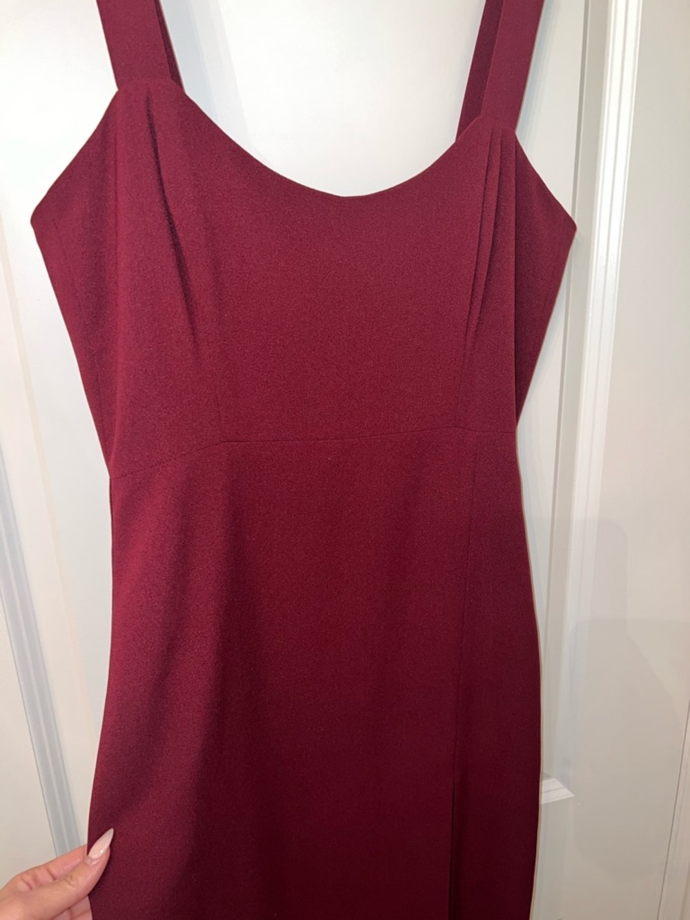 Park & Fifth Burgundy Midi Dress - Picture 2 of 4